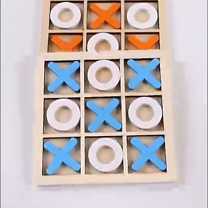 Tic Tac Toe Board Game - Classic Strategy X & O Puzzle Toy for Kids and Adults Tic Tac Toe 3D Board Game  Brain Teaser Tic Tac Toe - Classic Noughts and Crosses Game