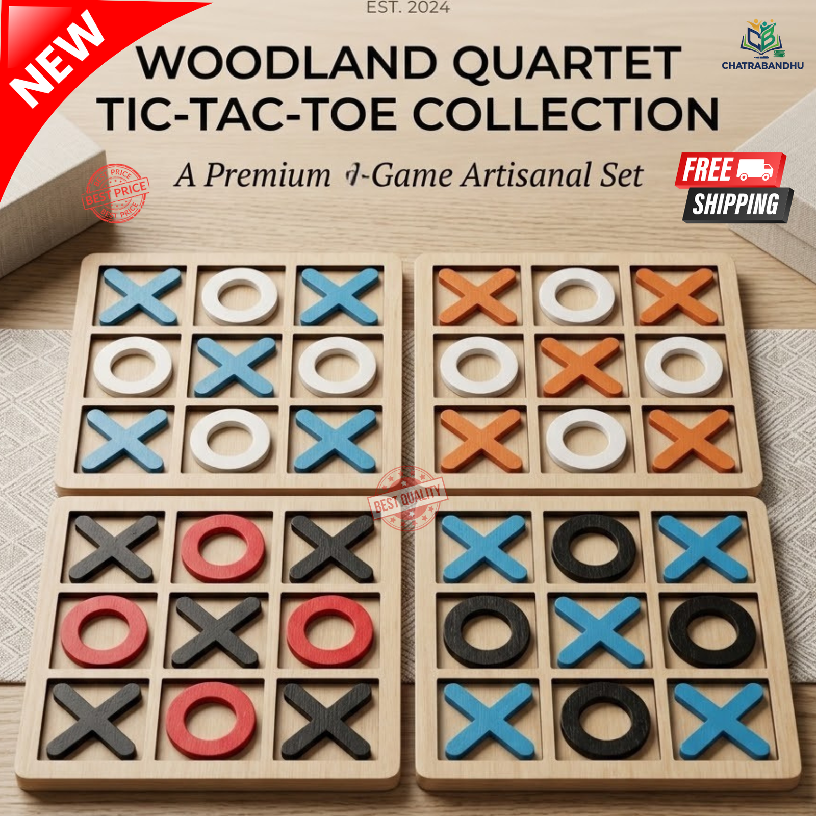 Tic Tac Toe Board Game - Classic Strategy X & O Puzzle Toy for Kids and Adults Tic Tac Toe 3D Board Game  Brain Teaser Tic Tac Toe - Classic Noughts and Crosses Game BEST PRICE IN DARAZ