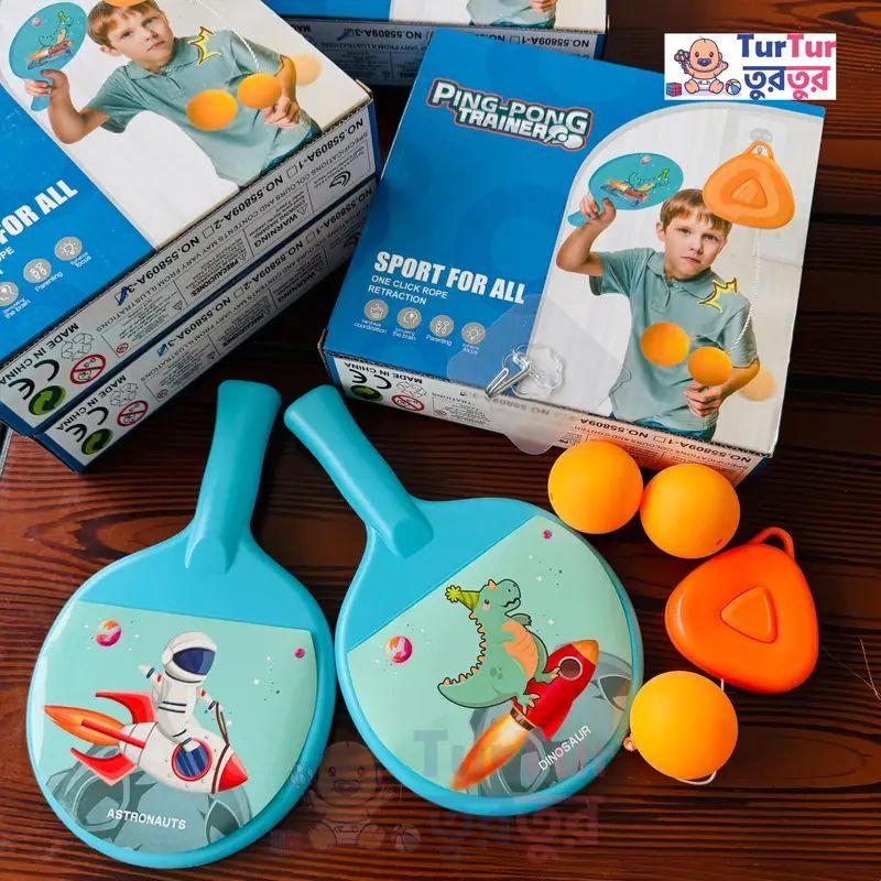 Kids ping pong trainers, indoor outdoor games for kids, activity playtime for children, ping pong racquets, gifts for children